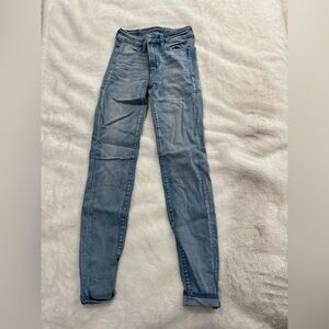American Eagle Blue Jeggings Classic Fit